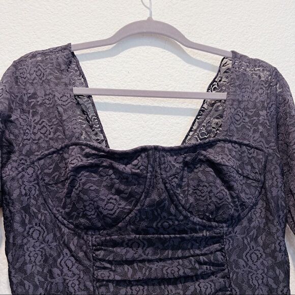 JONATHAN SIMKHAI STANDARD Ruched Long Sleeve Dress size L - Picture 6 of 11